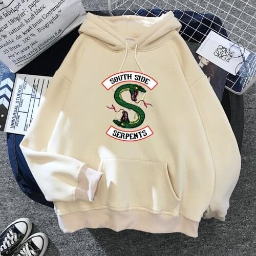 Fashion Riverdale Southside Serpents Harajuku Snake Hoodies Ullzang Funny Cartoon Oversized Sweatshirt Streetwear Hoody Female