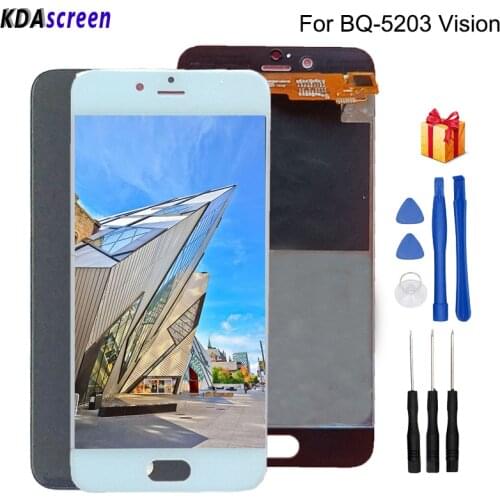 For BQ BQ-5203 Vision LCD Display Touch Screen Digitizer Phone Parts For BQS 5203 Vision Screen LCD Replacement Free Tools