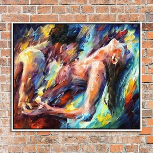 100% Handpainted nude oil painting Abstract Morden sexy nude Oil Painting On Canvas Wall Art figure Pictures Forw all Decoration