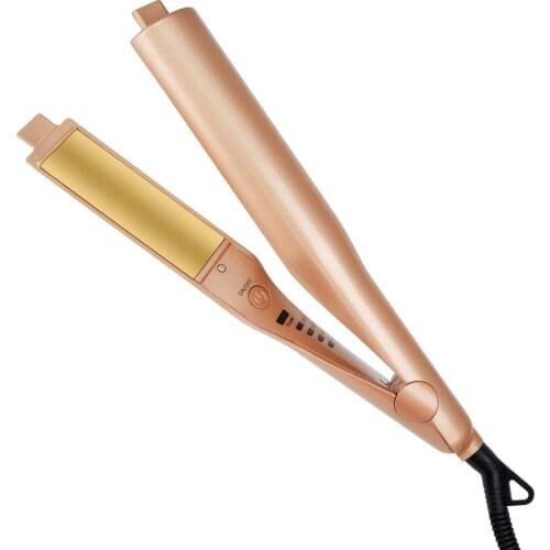 2 in 1 Adjustable Temperature Hair Curling Curler Wand Roller Hair Curling Iron Straightening Machine Hair Curler Styling Tools