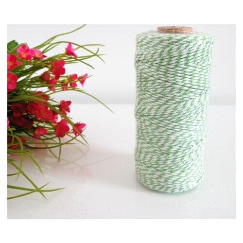 3 Spools (110yard/spool) Pick Colors Lime Green Bakers Twine 12ply,Craft Supplies Light Green DIY Cotton Twine,String,Cords,Rope