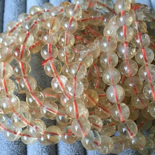 3bracelets approx8+-0.2mm 100% natural citrine quartz bracelet for women men bracelet diy making design wholesale