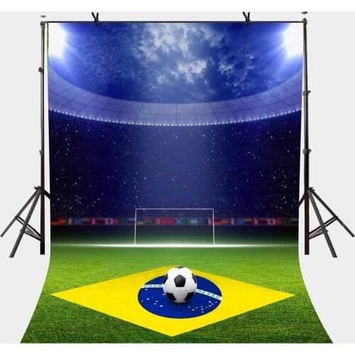 5x7ft Backdrop Bright Football Field Photography Background Studio Props