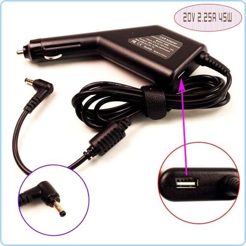 20V 2.25A Laptop Car DC Adapter Charger Power + USB For Lenovo IdeaPad 710s 80SW002MUS 80SW002AUS 80SW002NUS 80MH000YUS
