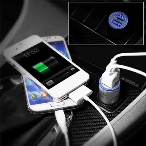 Car Quick Charger Dual Ports Mobile Phone Charge Adapter 2 USB Fast Charging 3.1A Auto Car Accessories Charger Tool