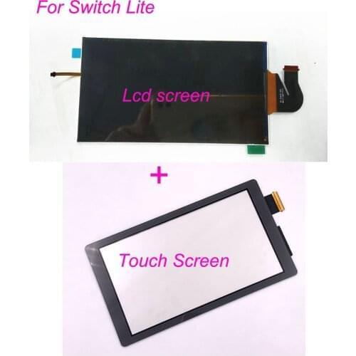 Free Shipping for Nintend Switch Lite Original LCD Display + Touch Screen Digitizer Panel Replacemet Parts