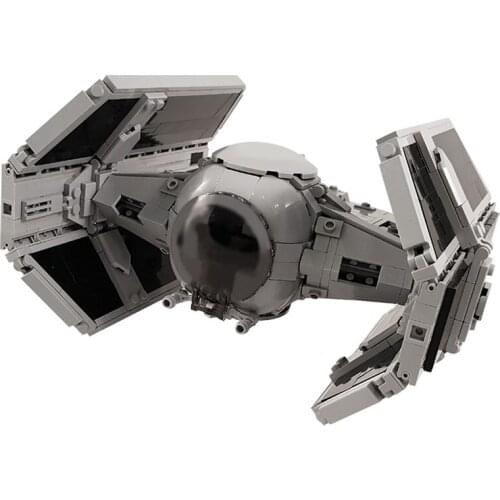 BuildMOC TIE Interceptor Advanced - Perfect Minifig Scale Building Blocks Bricks Toys