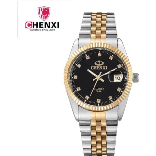 Watches men luxury brand gold Watch CHENXI men full steel wristwatches Waterproof calendar Casual watch relogio masculino mujer