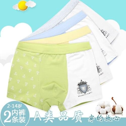 Phynier Childrens underwear boys' boxer pants cotton 2-3-5-12 years old baby shorts
