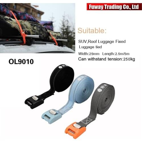 FUWAYDA 2.5M SUV Travel Off-road Moving Transport fixed straps car tension rope Ratchet Tie luggage strap tied with fixed cargo