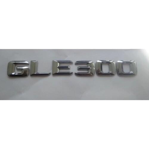Chrome 3D ABS Plastic Car Trunk Rear Letters Words Badge Emblem Decal Sticker for Mercedes Benz GLE Class GLE300
