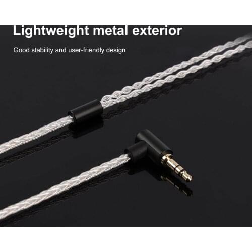 JCALLY for ZSN/ZST/ZS10/AS10/ES3 8 Strand Braided Wired Earphone Upgraded Cable