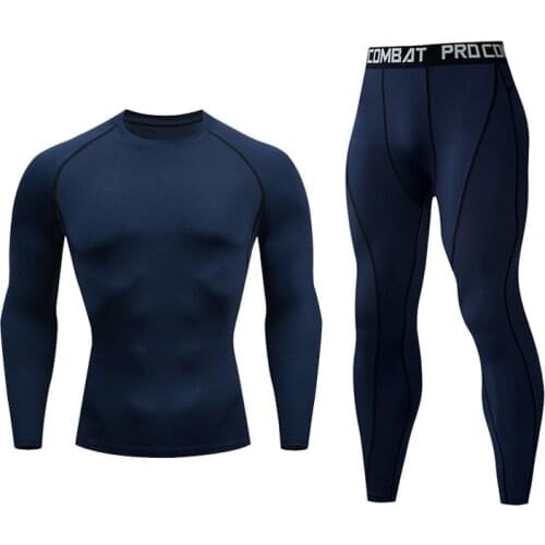 Men Thermal Underwear For Male Thermo Clothes Long Johns Sets Thermal Tights Winter Long Compression Boxing Suits Quick Dry Suit