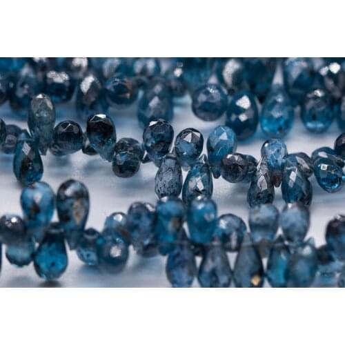 Loose beads kyanite drop faceted 22cm for DIY jewelry making FPPJ wholesale nature gemstone