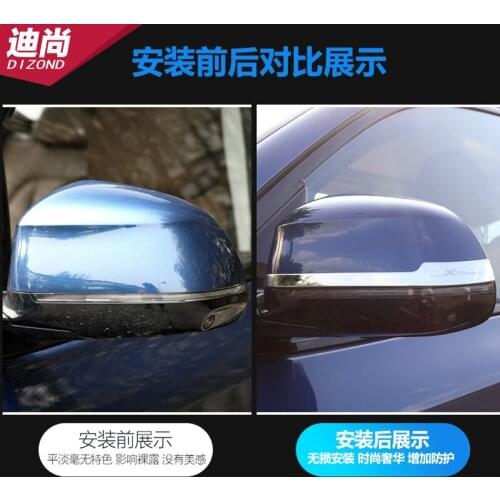Suitable for 18-21 BMW new X3X4 modified rearview mirror anti-collision strips body anti-scratch strip 2530i modified special