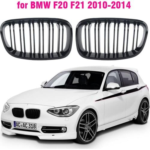 Ricoy Gloss Black For Bmw 2011 - 2014 F20 F21 118i 120i 140i 2 Hatchback Sport Kidney Grill Grille