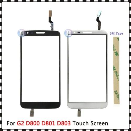 Replacement high Quality 5.2" For LG G2 D802 D805 and G2 D800 D801 D803 Touch Screen Digitizer Sensor Outer Glass Lens Panel