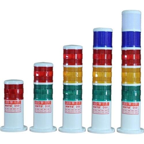 3 colors Industrial Signal Tower Safety Stack Alarm Light lamp LED Red Green Yellow Lamp LED plastic indoor 3 layer Barrel Type