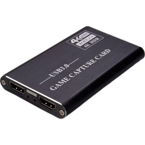 USB3.0 to HDMI-compatible 4K Loop-out Capture Card High Definition Video Recording Box Game Live Streaming Digital Video LX0B