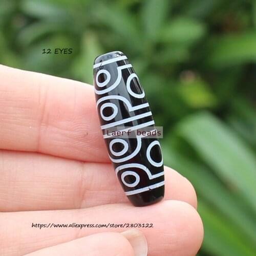 1Piece, 10x30mm Natural Tibet Dzi Black/Red Agate beads ,Many pattern ,For DIYJewelry making! Mixed wholesale for all items