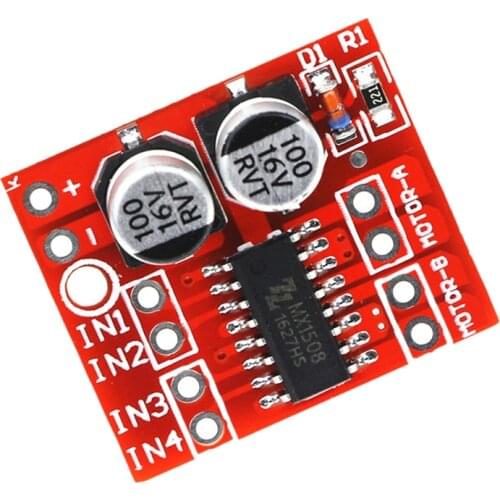 1 PC 2.5A L298N Dual Channel DC Motor Driver Module Power-enhanced Motor Drive Mini Module Speed Control Beyond