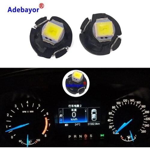100 T3 LED Light 1 SMD Car Interior Light Auto Dashboard Instrument Light Dash Lamp Cluster Bulb 12V DC Cars Accessorie Adebayor