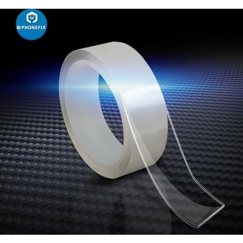 3M Transparent Nano Magic Tape Double Sided Tape No Trace Reusable Waterproof Removable Sticker Adhesive Tape Cleanable Home