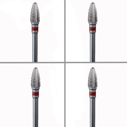 4pcs Carbide Nail Drill Bit -Mini Cone Bit - F