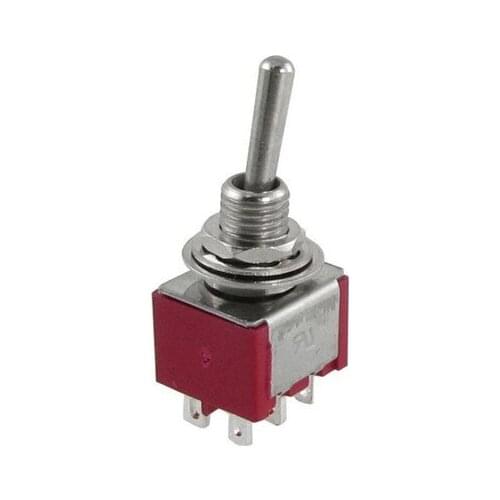 5A 120VAC Toggle Switch ON ON 2 Position 6 Pins 5pcs