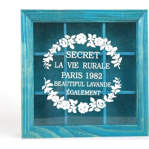 9 Section Wooden Chic Tea Box Compartments Container Bag Chest Storage Spice New Store Boxes Cosmetics Jewelly 24 X 24 X 7Cm