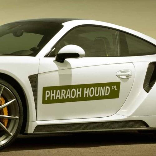 EARLFAMILY 43cm x 10cm for Pharaoh Hound Sign Car Sticker Windshield Bumper Laptop Windshield Occlusion Scratch Decals