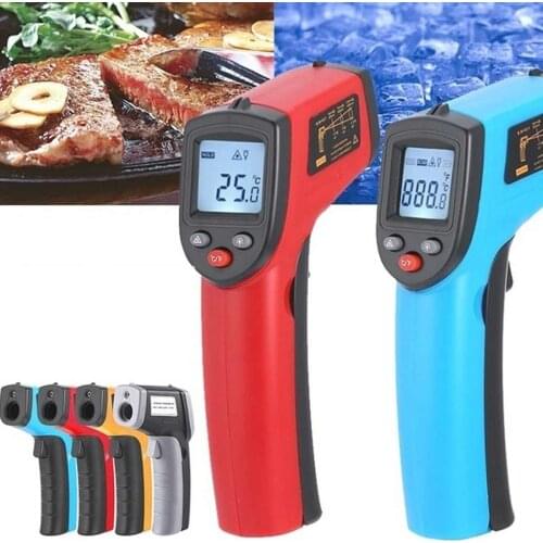 GM320 Industrial Digital Thermometer Outdoor Non-Contact Infrared Handheld LCD Digital Thermometer Measuring Tool for Home Oven