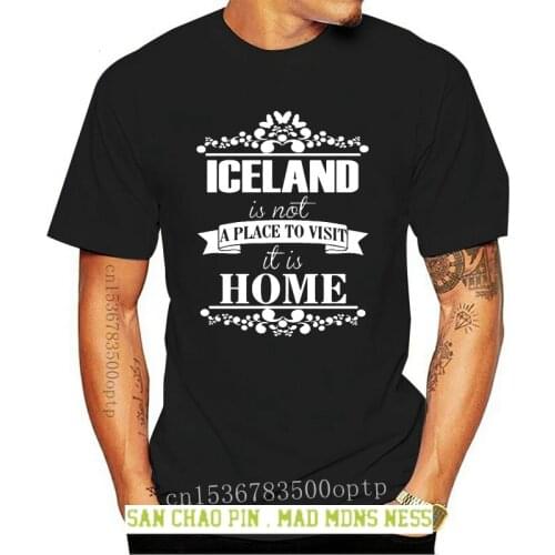 2020 Hot Sale Fashion Iceland Is My Home 60 - Not A Place To Visit It Standard Womens T-Shirt Tee Shirt