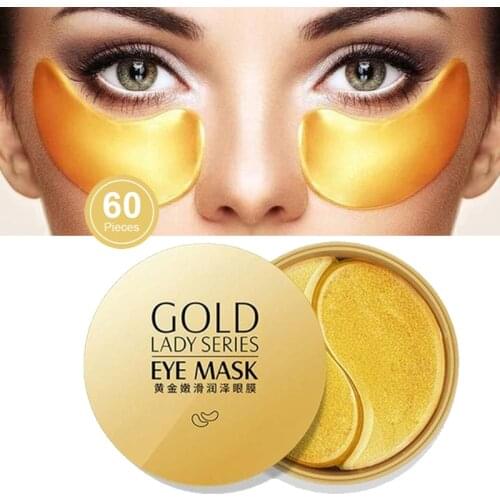 Collagen Eye Patches From Edema Hydrogel Anti Aging Korean Remove Wrinkles Dark Circles Bags Gold Eyes Mask For Patch 60PCS M