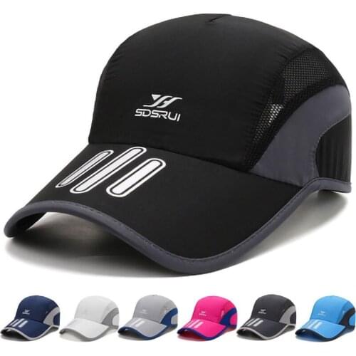 Summer Adjustable Mesh Quick Drying Baseball Cap for Men Women Outdoor Sun Hat Unisex Polyester Breathable Sports Snapback Caps