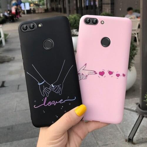 Lovely Cartoon Case For Huawei P Smart Case 5.65" Candy Color Soft Silicone Case Cover For Huawei P Smart FIG-LX1 2018 Covers