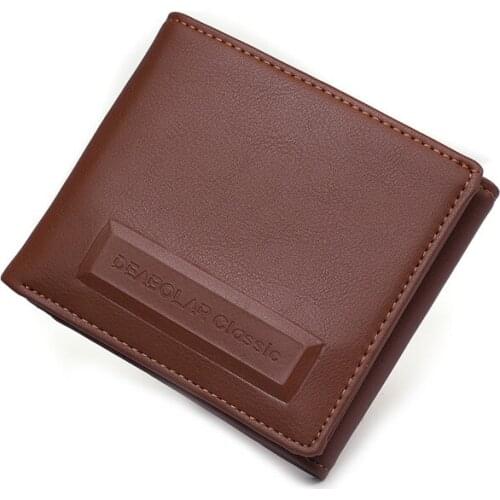 Mens Leather Wallet Retro Short Slim Mens Wallet Money Credit Card Holder Mens Wallet Money Wallet Bag