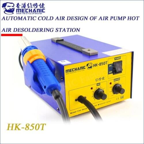 Mechanic HK-850T SMD BGA Rework Solder Station Hot Air Blower Heat Gun Intelligent Detection And Cool Air Welding Soldering Iron
