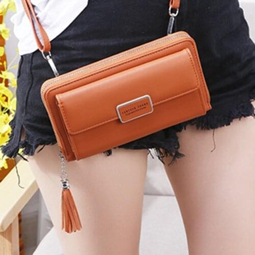 Tassel New Ladies Shoulder Bag Female Handbags Lady Hasp Zipper Purse Phone Belt Wallet Coin Clutch Card Holder