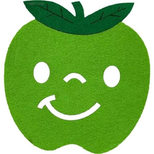 2021 New Green apple Cutting Dies Wooden Knife Die Compatible With Most Manual Die Cut Cutters