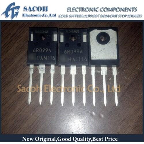 Free Shipping 10Pcs IPW60R099CPA IPW60R099CP 6R099A IPB60R099CPA TO-247 38A 600V Power MOSFET Transistor