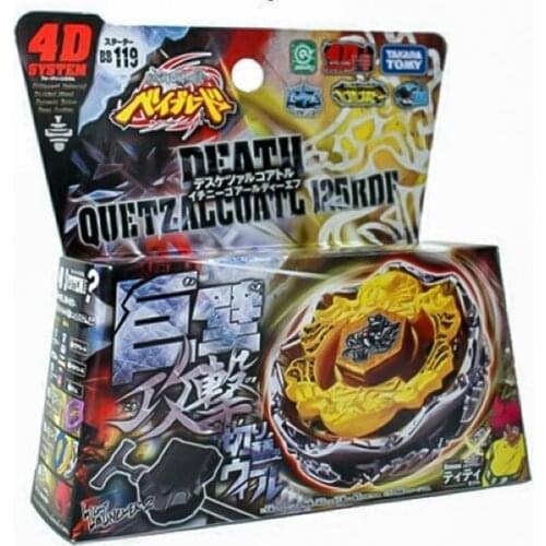 Takara Tomy Spinning Original BB119 Attack Beyblade Launcher Burst Turbo Metal Fusion Death Quetzalcoatl 125RDF Bey Blade