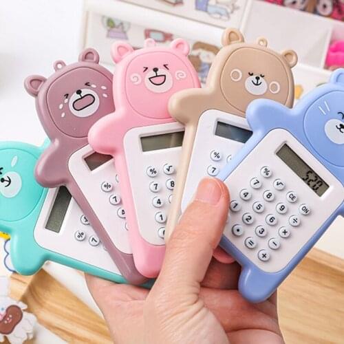 Pastel Pocket Calculator Handy Size 8 Digit Display Battery Operated Office New
