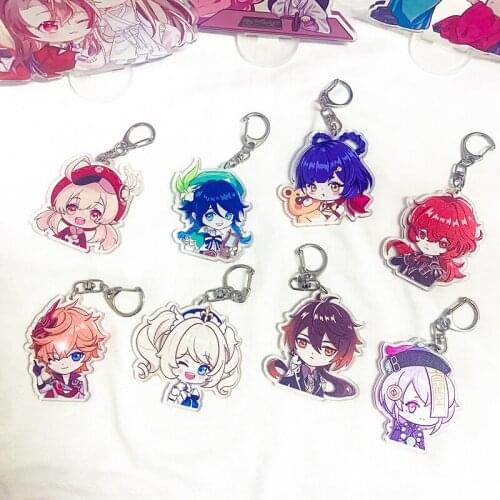 Anime Tian Guan Ci Fu Hua Cheng Xie Lian Stand Figure Model Plate Acrylic Keychain Bags Pendant Display Desktop Decor Xmas Gifts