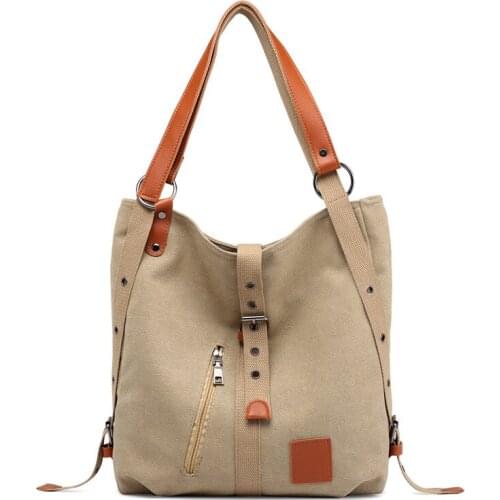 High Quality Casual Canvas Tote Bag Women Fabric Messenger Bag Female Simple Portable Top-handle Bag Shoulder Bags Handbags