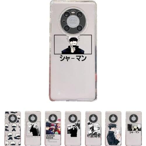 Jujutsu Kaisen Phone Case Transparent For Huawei enjoy 20 10 9 8 7 S SE E C Z pro plus lite Soft TPU Clear Mobile bags
