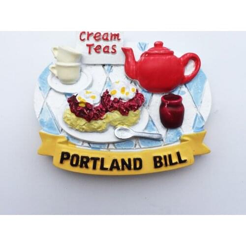 QIQIPP Portland Peninsula Creative Tourism Souvenir Magnetic refrigerator afternoon tea decoration companion gift