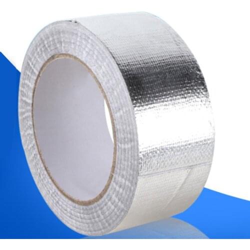 Aluminum Foil Self Adhesive Exhaust Header Pipe Cool Tape Heat Insulation Wrap