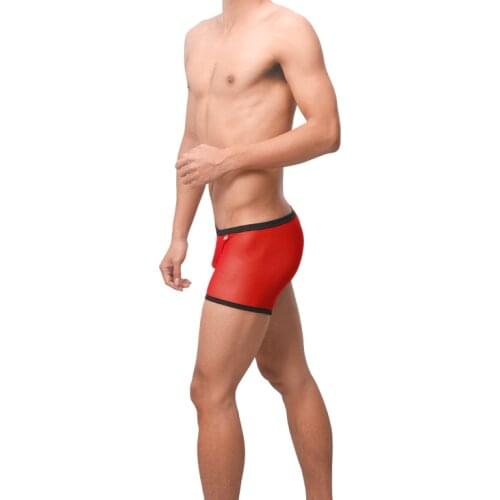 Sexy Gay Underwear Men Transparent Mesh Boxers Shorts Man Breathable Low-rised Pouch Underpants Cueca ropa interior hombre M-XL