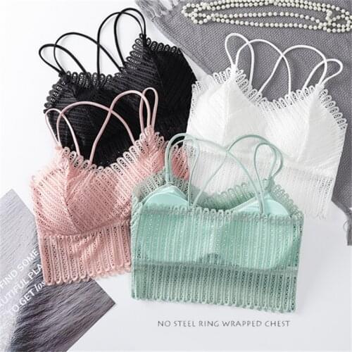 Sexy Lace Bra Lenceria Push-up Beauty Back Underwear Women Shaping Bralette Cross Straps Seamless Lingerie нижнее белье женское